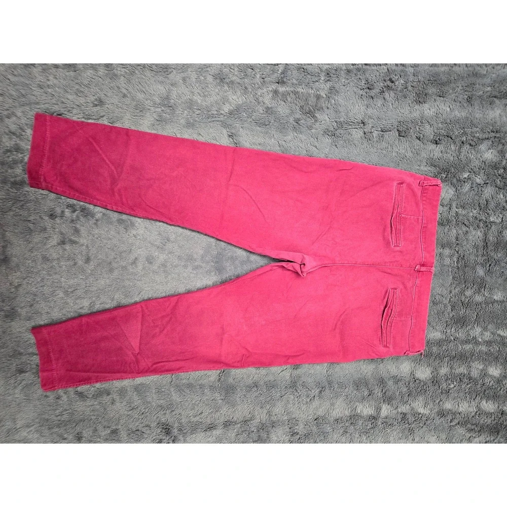 Old Navy Pixie Pants Womens 12 Regular Pink Berry Ankle Chino Trousers 1166